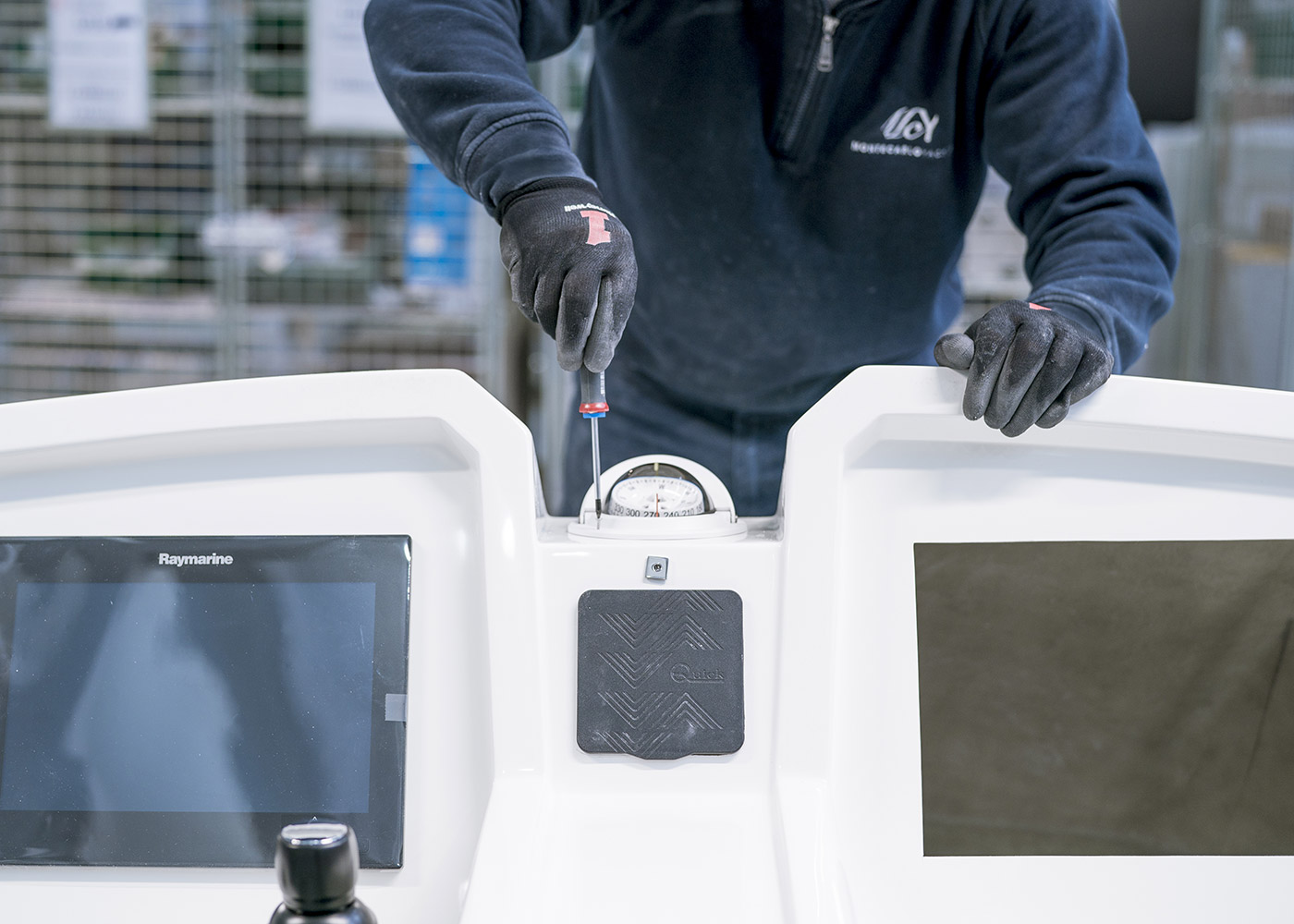 Eletronics installed on MCY 70 dashboard.