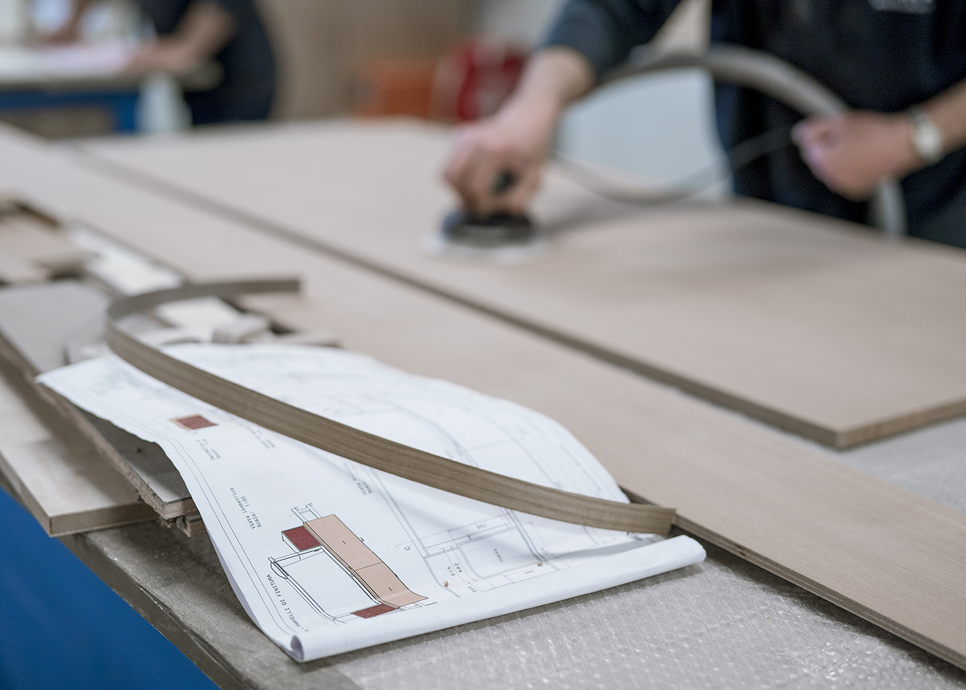 The complete design and production of the furniture is made in-house.