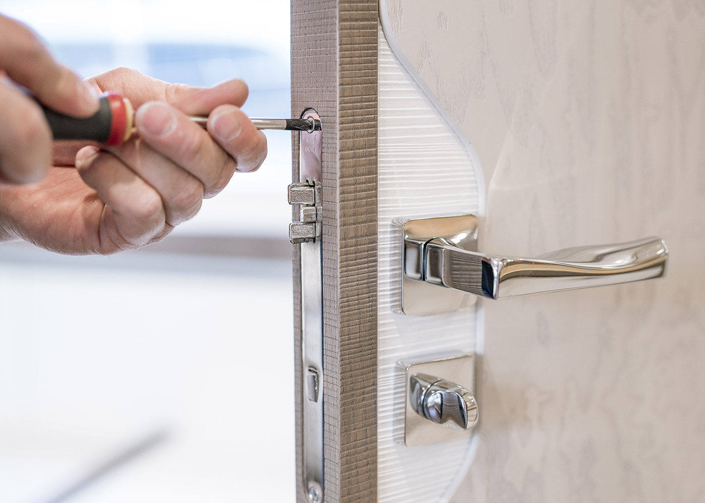 On board  door lock final check. 